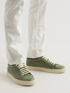 Paul Smith - Basso Suede-Trimmed Leather Sneakers - Green