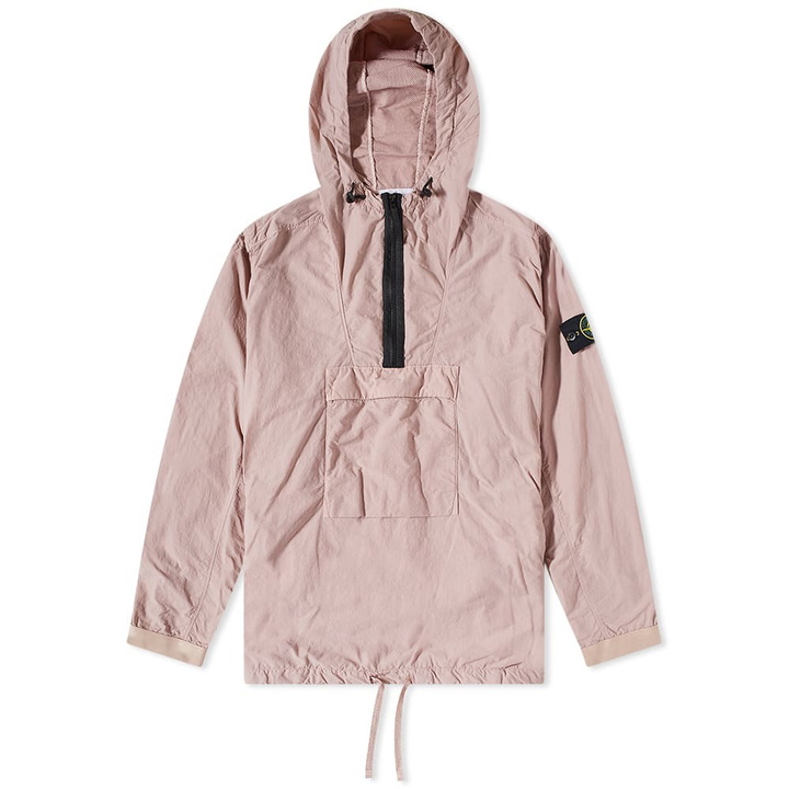 Photo: Stone Island Men's Smock Pocket Hooded Overshirt in Rose