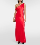 Staud Ashanti one-shoulder satin gown