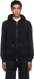 Moncler Navy Logo Zip-Up