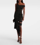 Mugler Cut-out midi skirt
