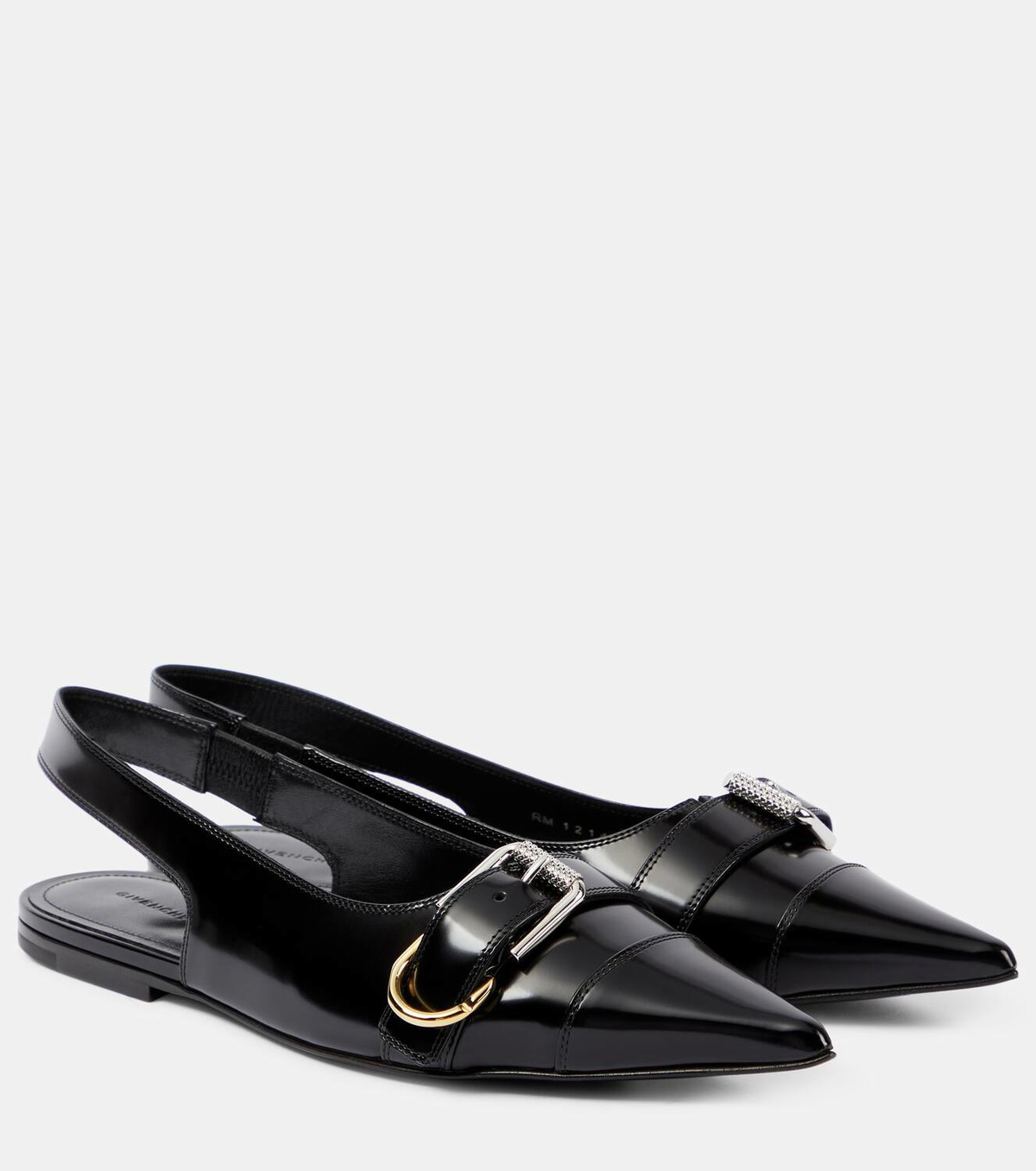 パンプス GIVENCHY VOYOU LEATHER SLINGBACK BALLETS Givenchy Voyou leather slingback flats Givenchy