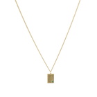 Miansai Men's Luma Agate Pendant Necklace in Gold