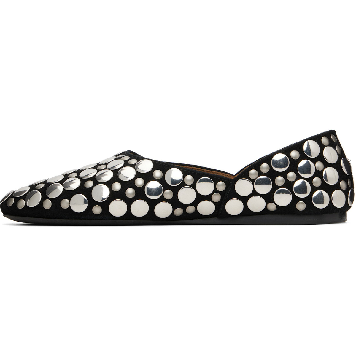 KHAITE Black Jane Ballerina Flats