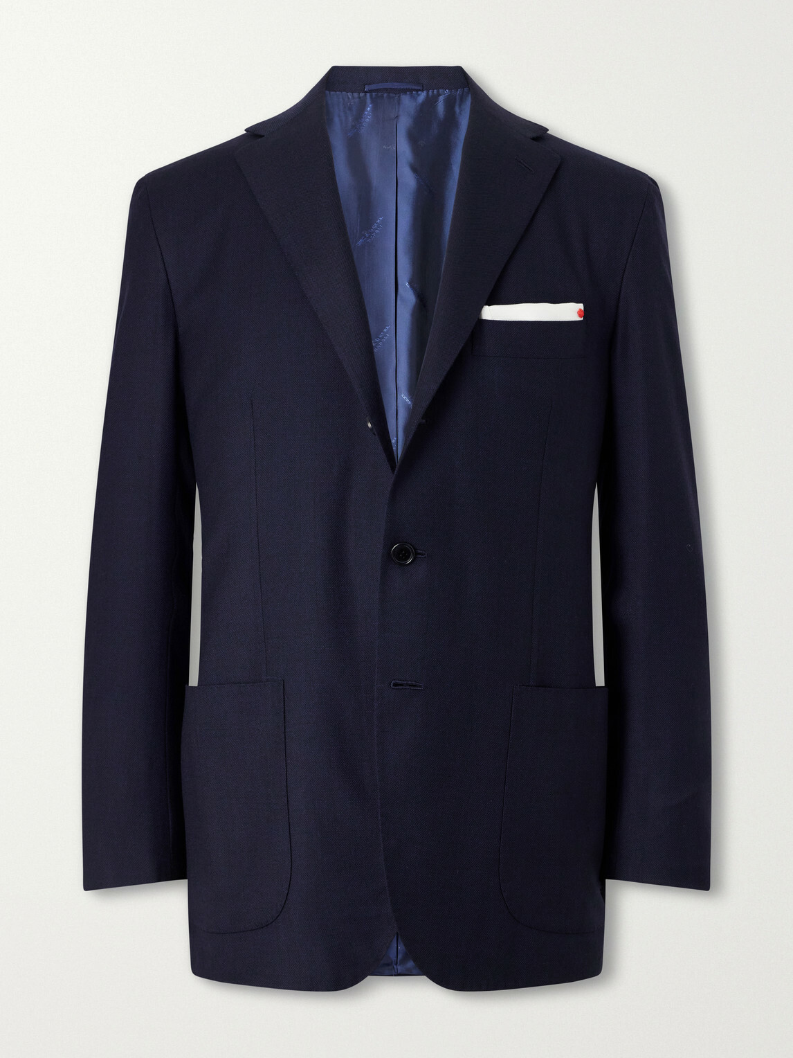 Kiton - Virgin Wool Suit Jacket - Blue