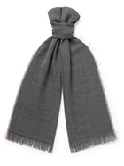 Brunello Cucinelli - Fringed Cashmere and Silk-Blend Scarf