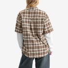 House Of Sunny Women's Double Layer Button Down Shirt in Multi