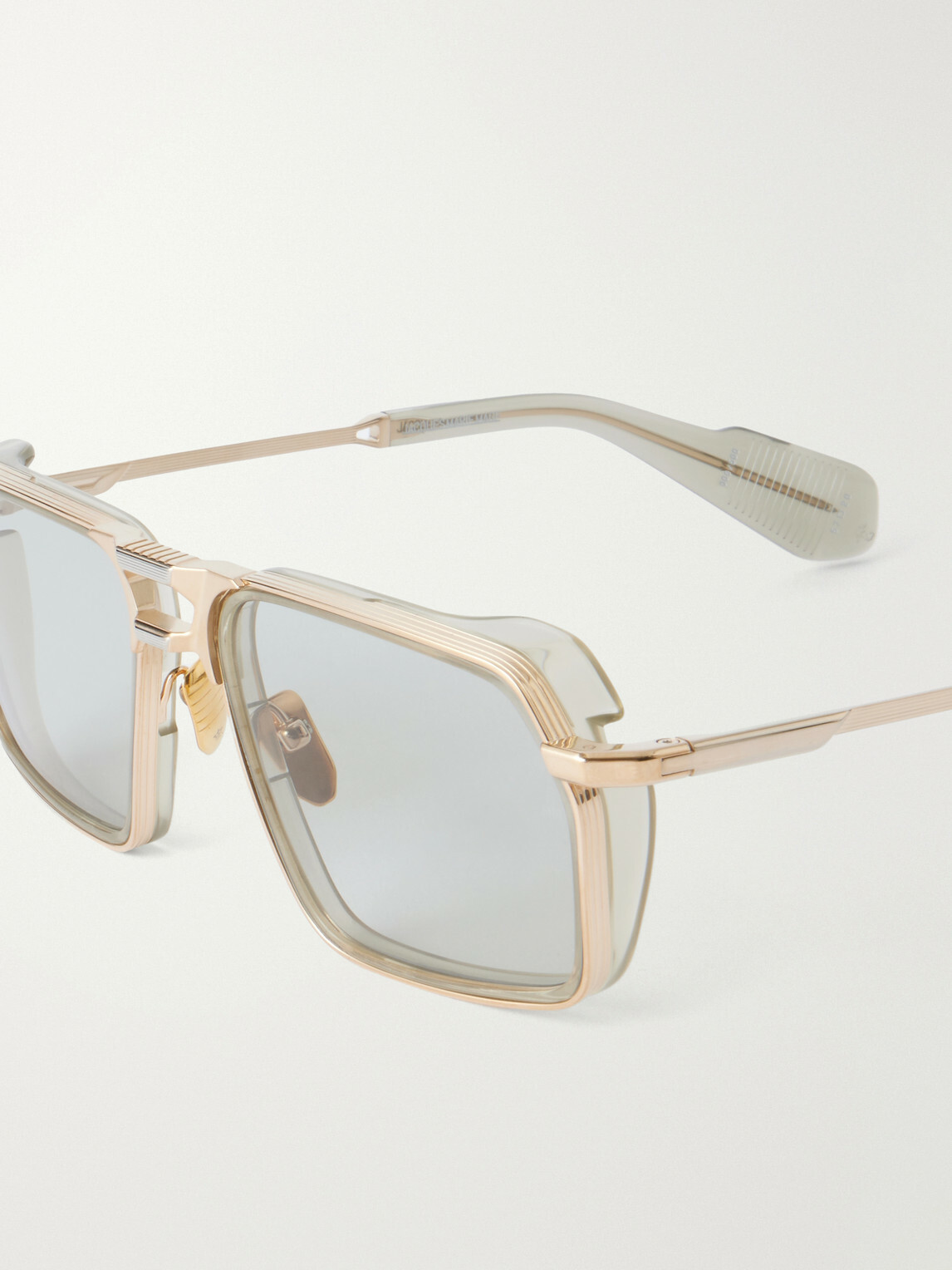 Jacques Marie Mage - GT-R Aviator-Style Titanium Sunglasses