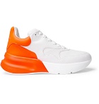 Alexander McQueen - Exaggerated-Sole Fluorescent Leather Sneakers - Men - White