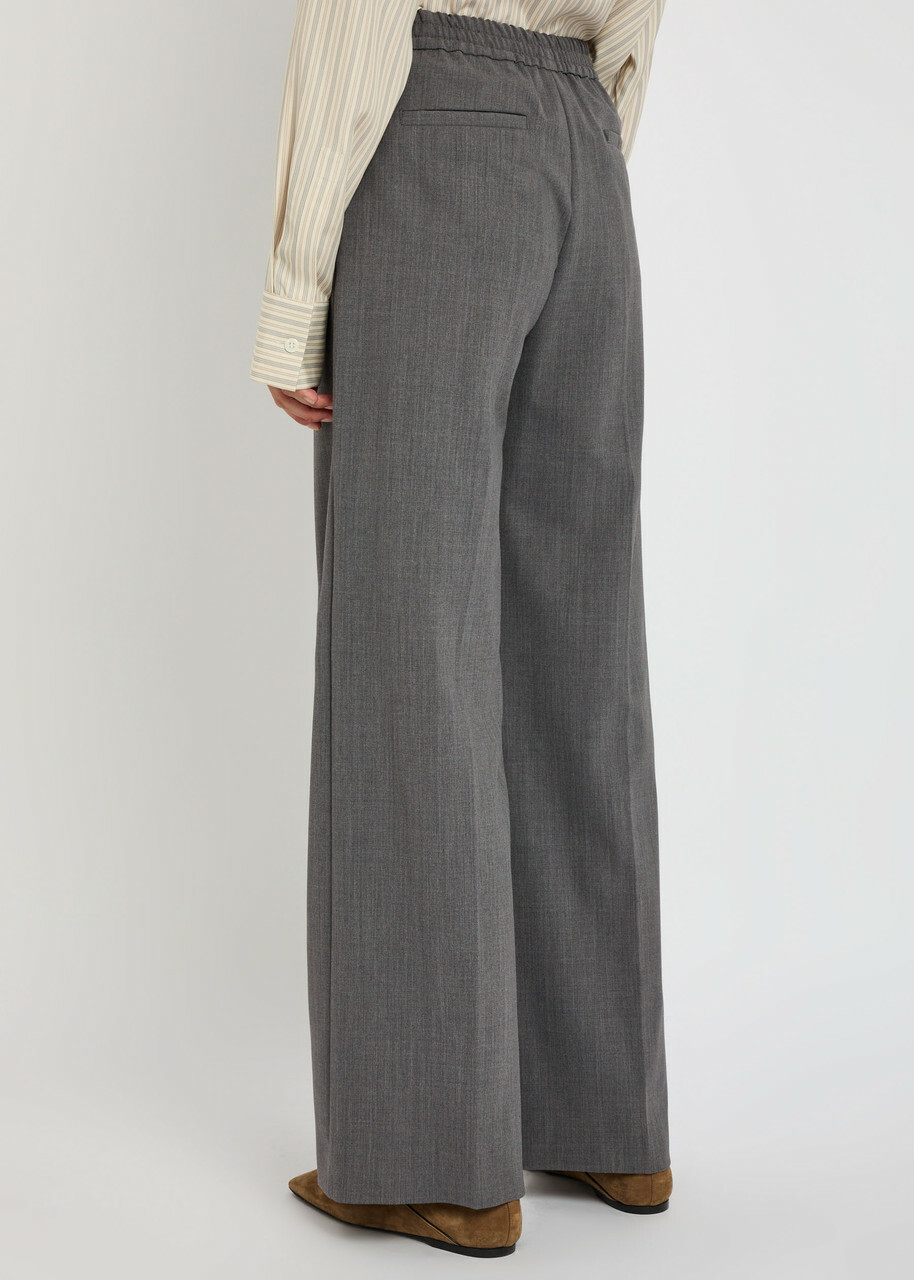 Weekend Max Mara Petra Straight-leg Woven Trousers Grey