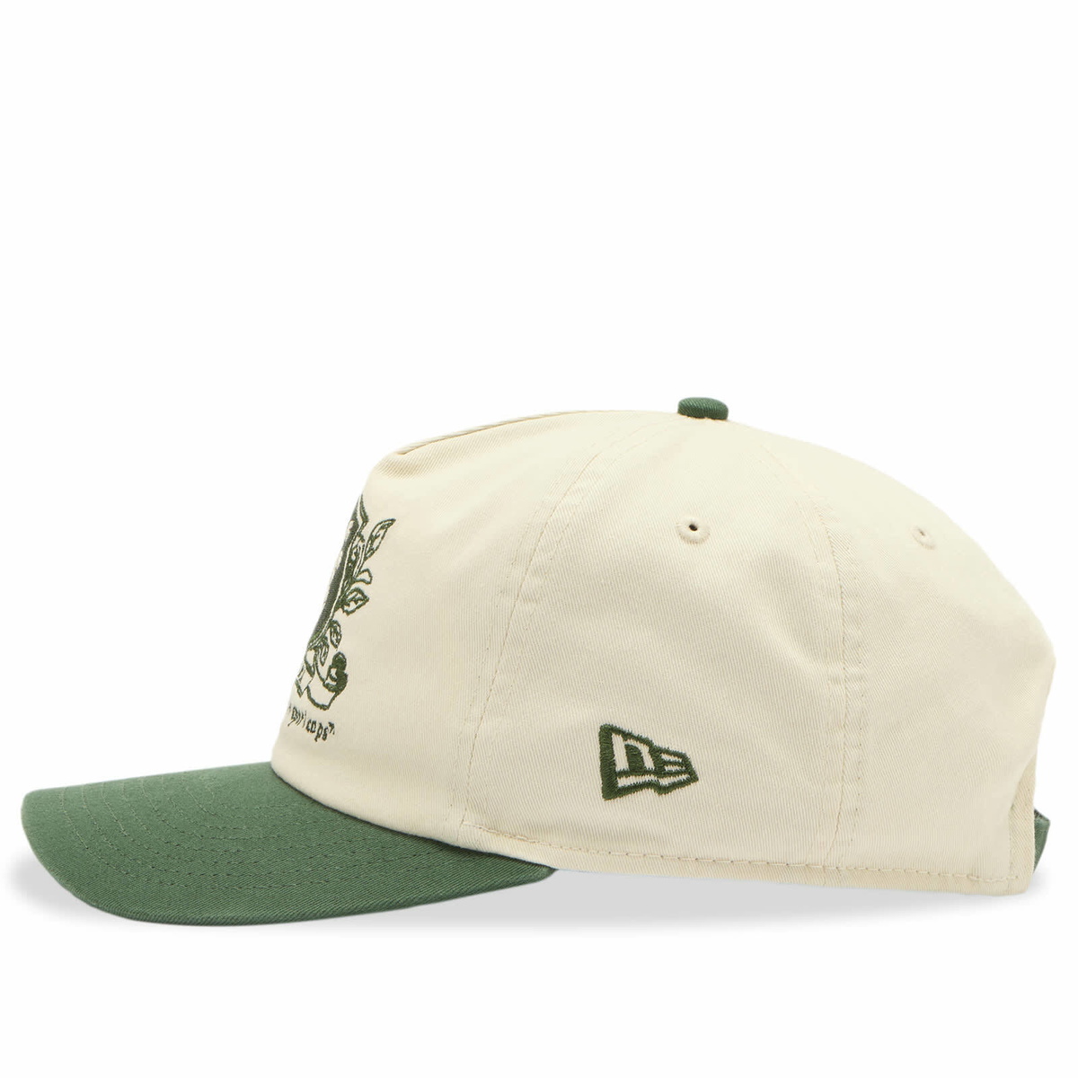 New Era Washed Graphic 19Twenty Cap in Cream/Green 
