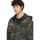 Rhude Multicolor Camo Quilted Cargo Jacket