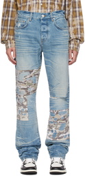 AMIRI Indigo Camo Boro Jeans