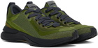 Lanvin Khaki L-I Mesh Sneakers