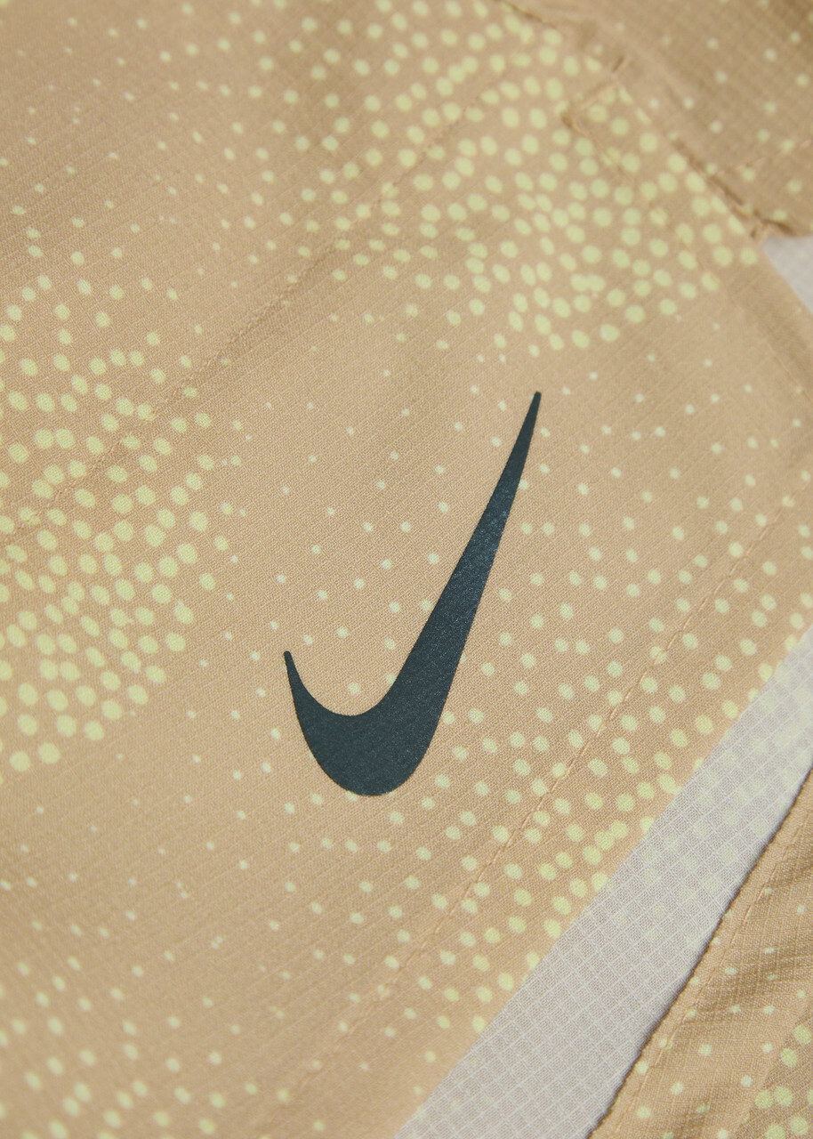 Nike Stride Dri-fit 5" Printed Running Shorts Beige