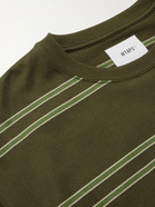 WTAPS - Striped Cotton-Jersey T-shirt - Green