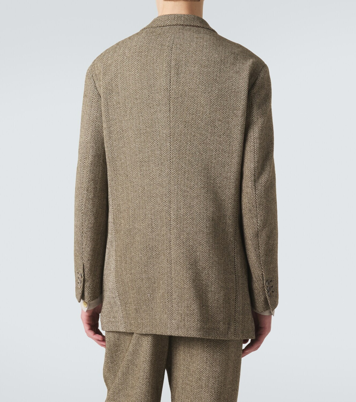 Giorgio Armani Cotton and wool-blend blazer