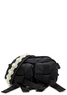 Simone Rocha Bow and Bead-embellished Nylon Cross-body Bagossbag - Black - One Size