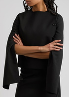 Courrèges Zip-embellished Wool-blend Jacket Black