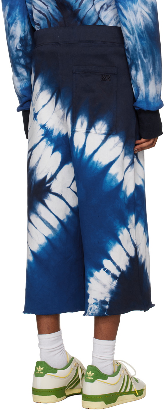 Wales Bonner Blue TieDye Shorts Wales Bonner
