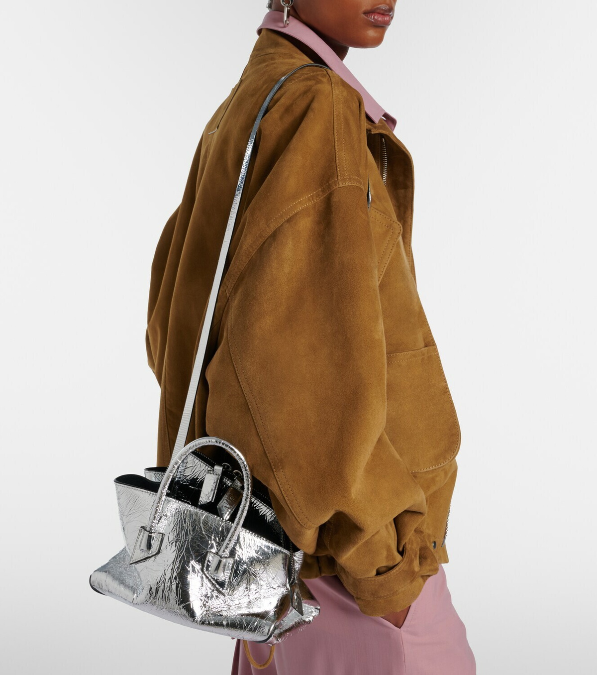 The Attico La Passeggiata Mini leather tote bag