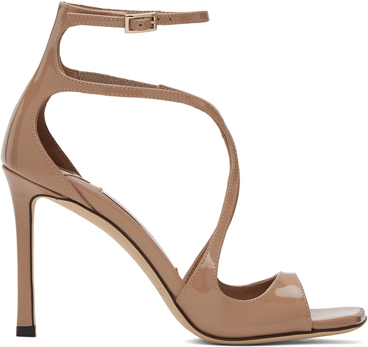 Photo: Jimmy Choo Beige Azia 95 Heeled Sandals