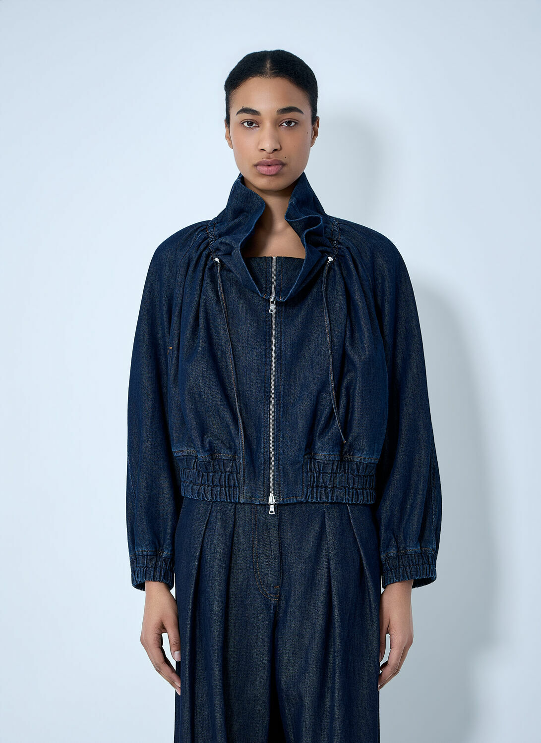 Dries Van Noten Denim Zip-Up Jacket
