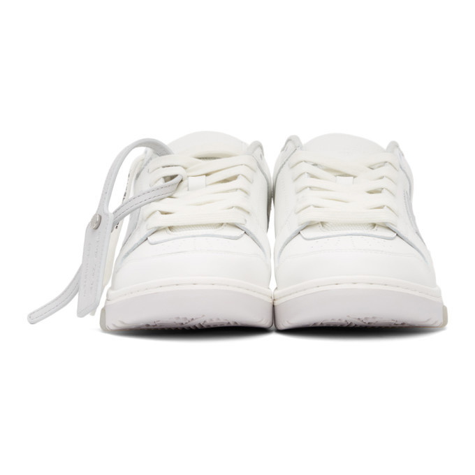 Off-White White and Grey Out Of Office Sneakers Off-White