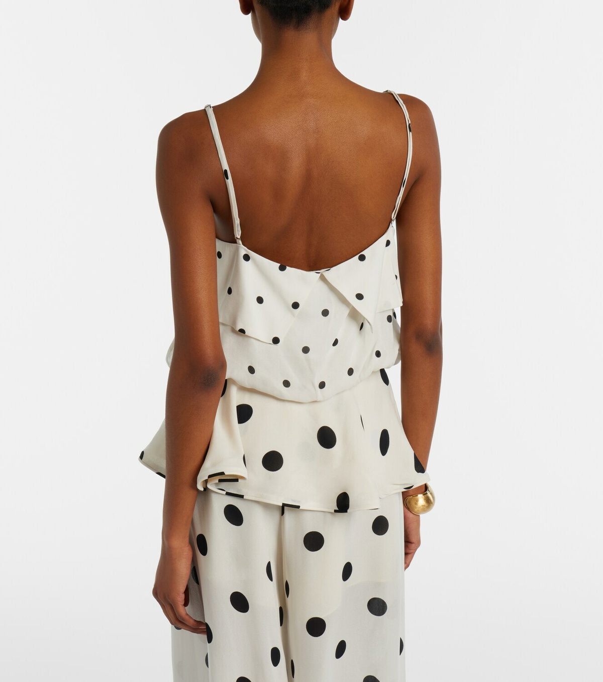 Adriana Degreas Polka-dot crop top