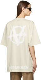 VETEMENTS Off-White Double Anarchy T-Shirt