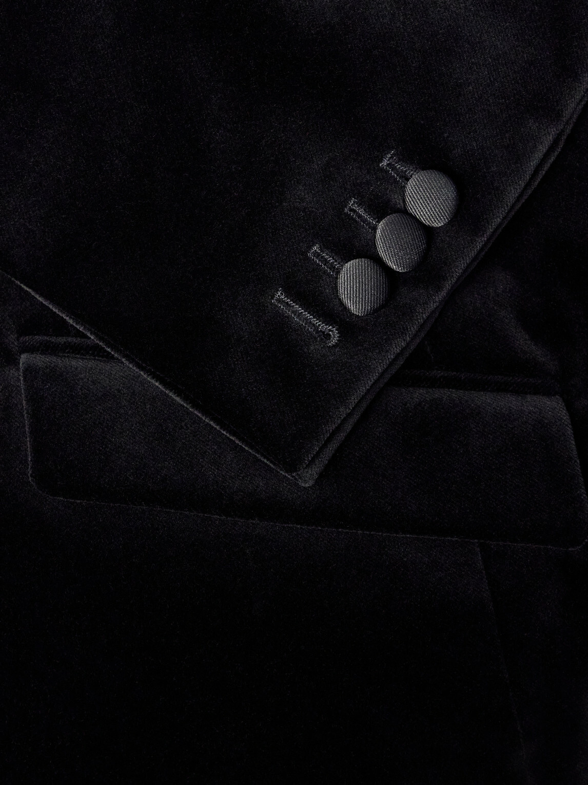 Favourbrook - Grosgrain-Trimmed Cotton-Velvet Tuxedo Jacket - Black