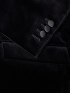 Favourbrook - Grosgrain-Trimmed Cotton-Velvet Tuxedo Jacket - Black