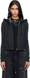 MM6 Maison Margiela Black Unbrushed Hoodie