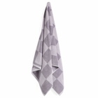 HAY Check Bath Towel in Lavender 