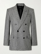 TOM FORD - Sequin-Detailed Houndstooth Wool-Blend Suit Jacket - Black