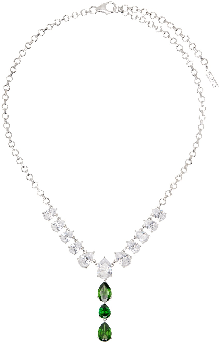 VEERT White Gold 'The Drop Chain' Necklace