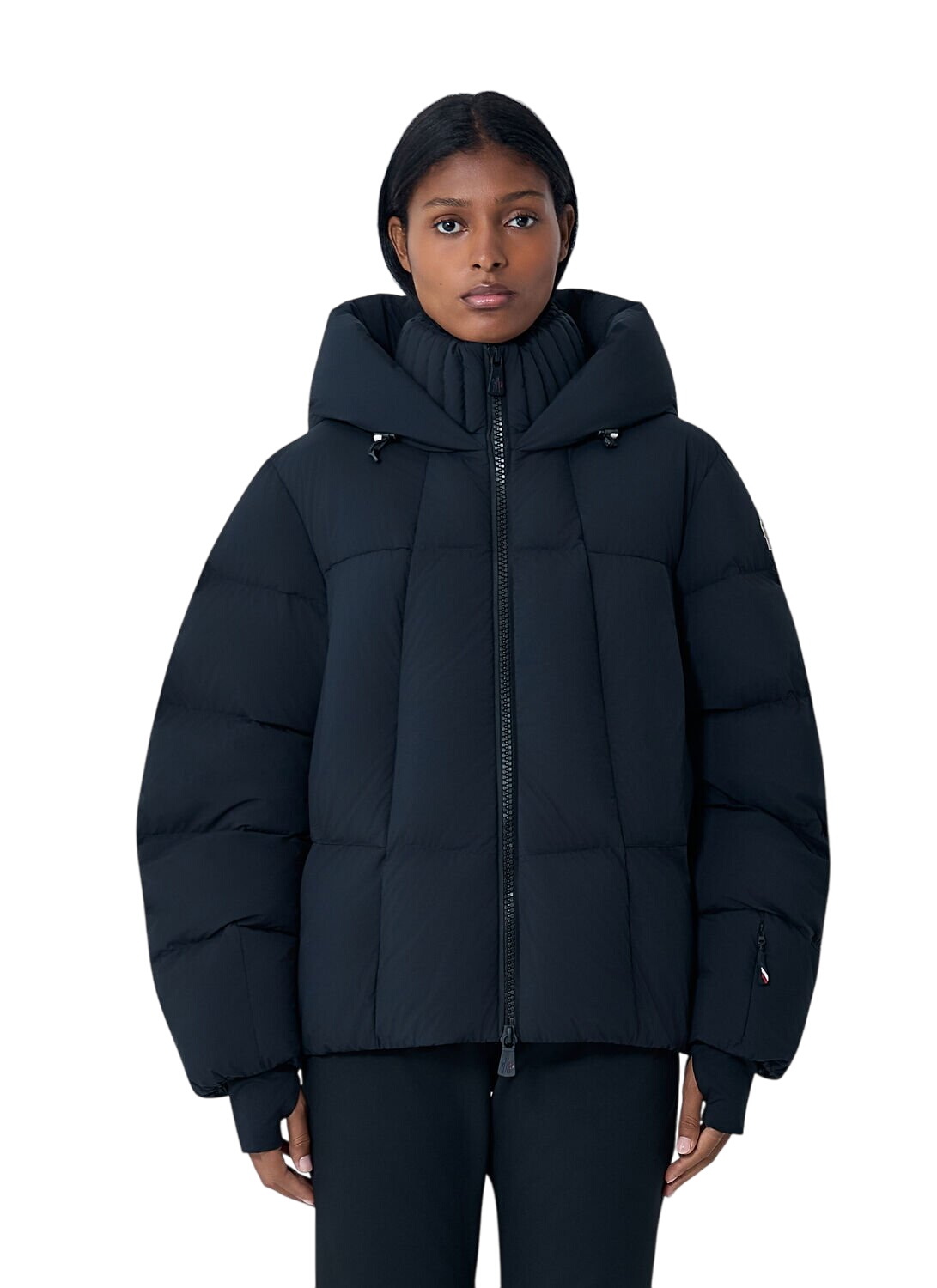 Moncler Grenoble Black Ayse Faux-Fur Down Jacket Moncler Grenoble