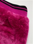 Dolce & Gabbana - Faux Fur Sweatpants - Pink