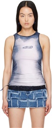 Andersson Bell Blue & White Lisa Tank Top