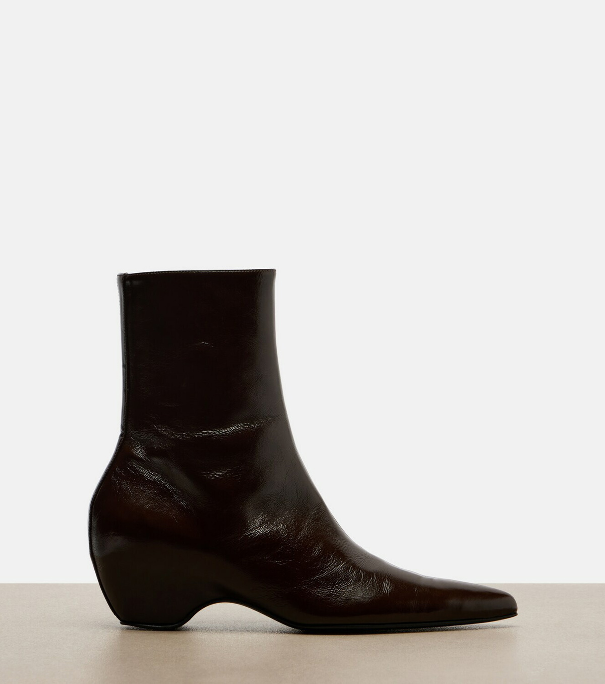 Khaite Sybil leather ankle boots
