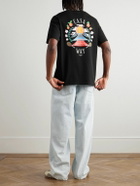 Casablanca - Casa Way Mountain Printed Organic Cotton-Jersey T-Shirt - Black