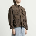 MKI Men's Garment Dye Box Overshirt in Deep Khaki
