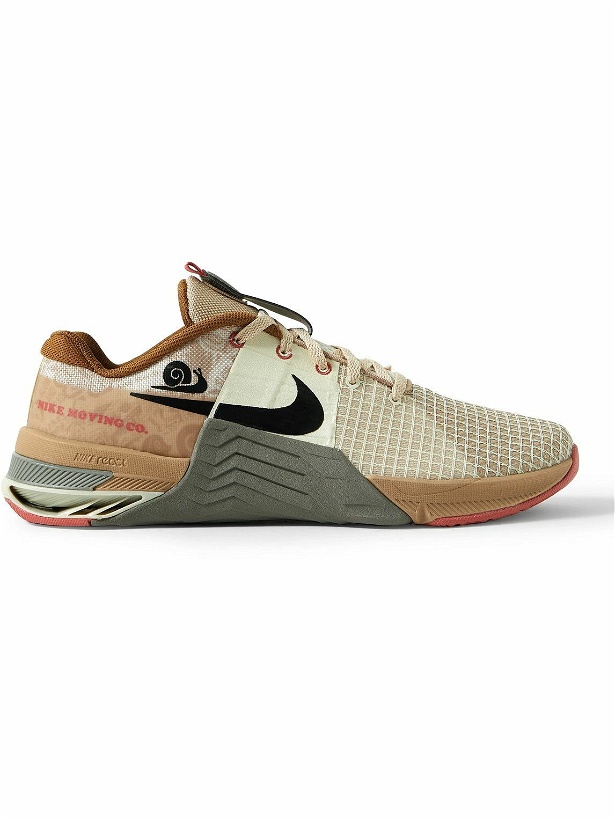 Photo: Nike Training - Metcon 8 AMP Rubber-Trimmed Mesh Training Sneakers - Neutrals