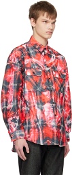 Doublet Red Mirage Checked Shirt