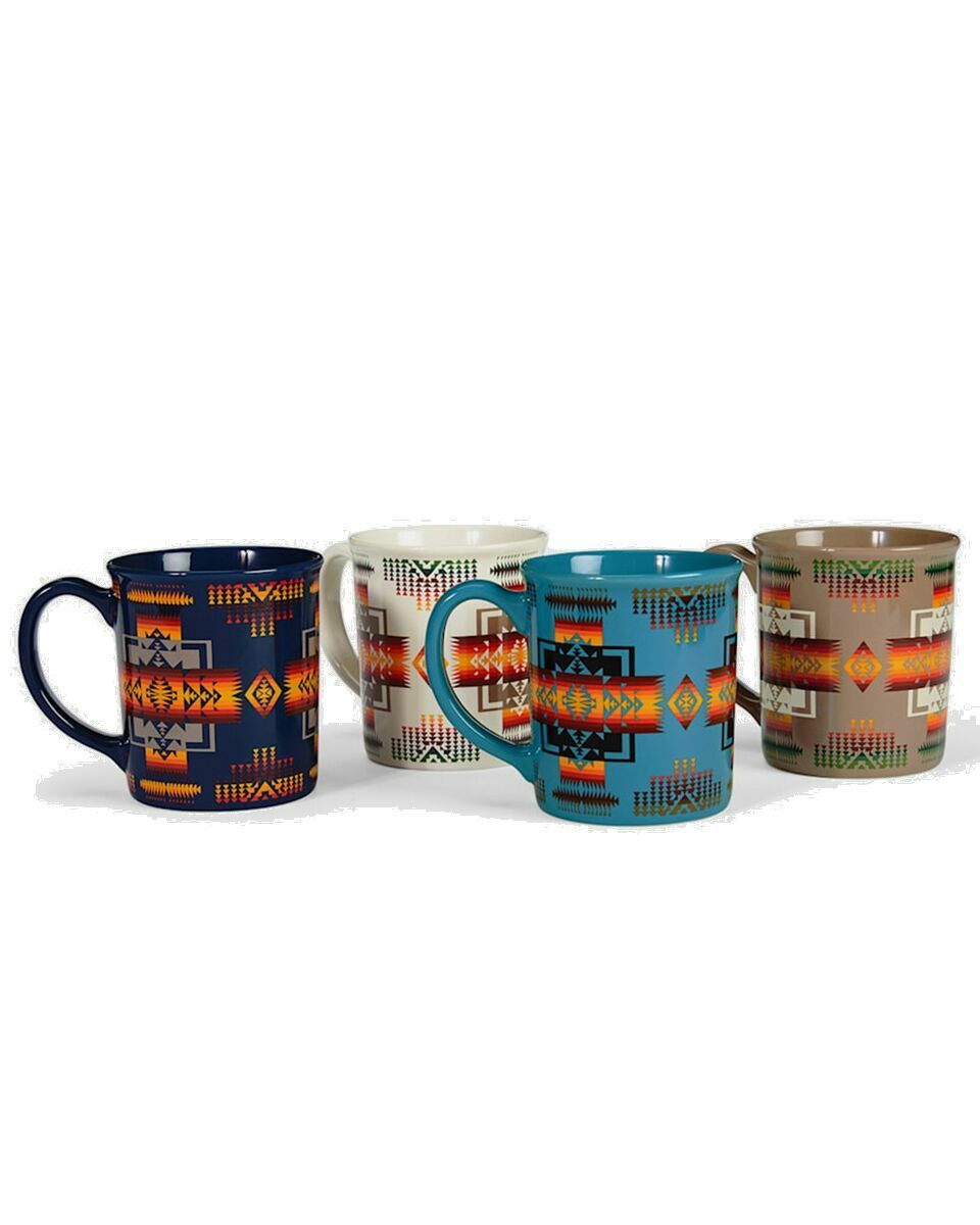 Photo: Pendleton 12 Oz Ceramic Mug Set Of 4 Multi - Mens - Tableware