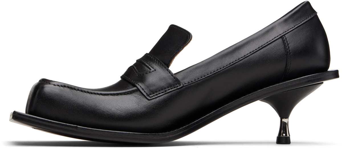 FIDAN NOVRUZOVA Black Barry Kitten Loafer Heels