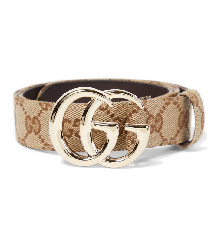 Photo: Gucci GG Marmont leather-trimmed belt