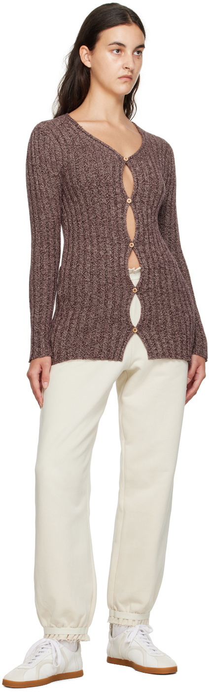 Baserange Burgundy Loulou Cardigan Baserange