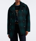 Polo Ralph Lauren Plaid wool-blend peacoat