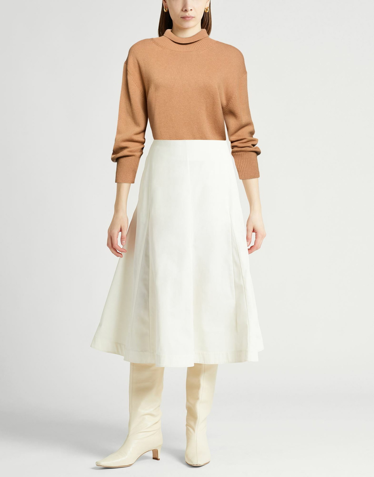 Annagreta Womens Turtleneck Camel